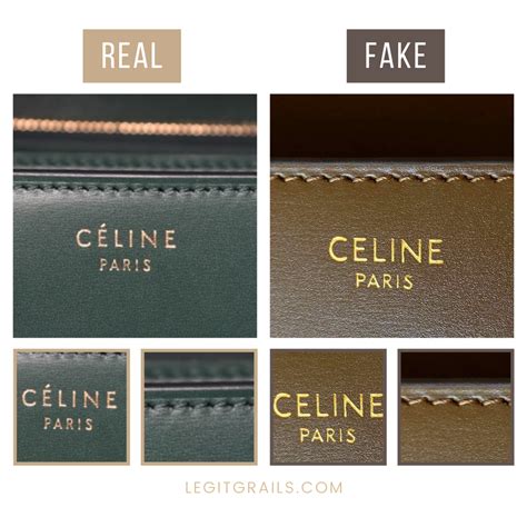 how to spot a fake celine triomphe bag|real celine bag identification.